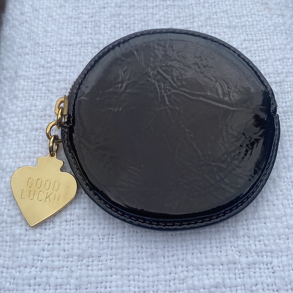 Loewe Round Coin Shiny Zip Pouch Good Luck Charm! - Picture 13 of 13
